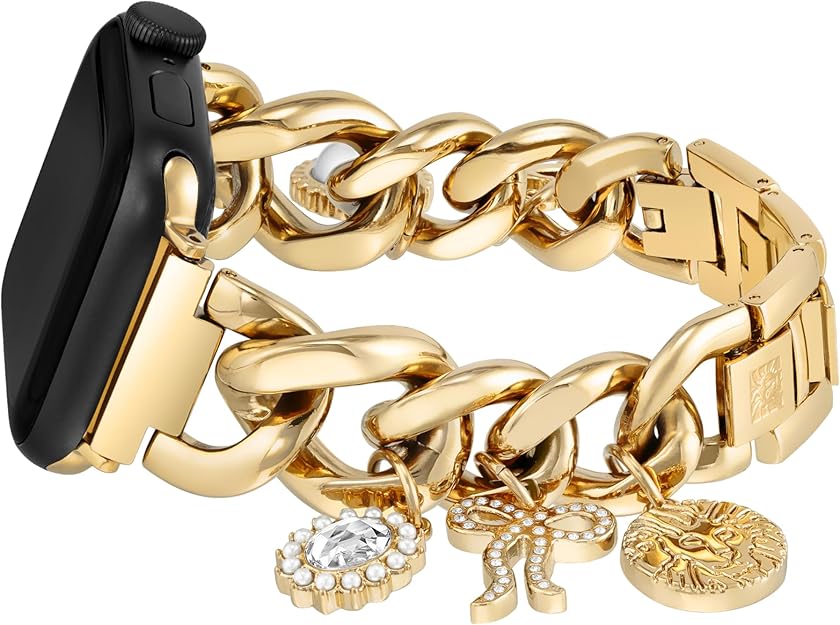 Anne Klein Designer Chain Bracelet for Apple Watch