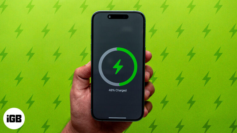 Fast charging an iPhone.