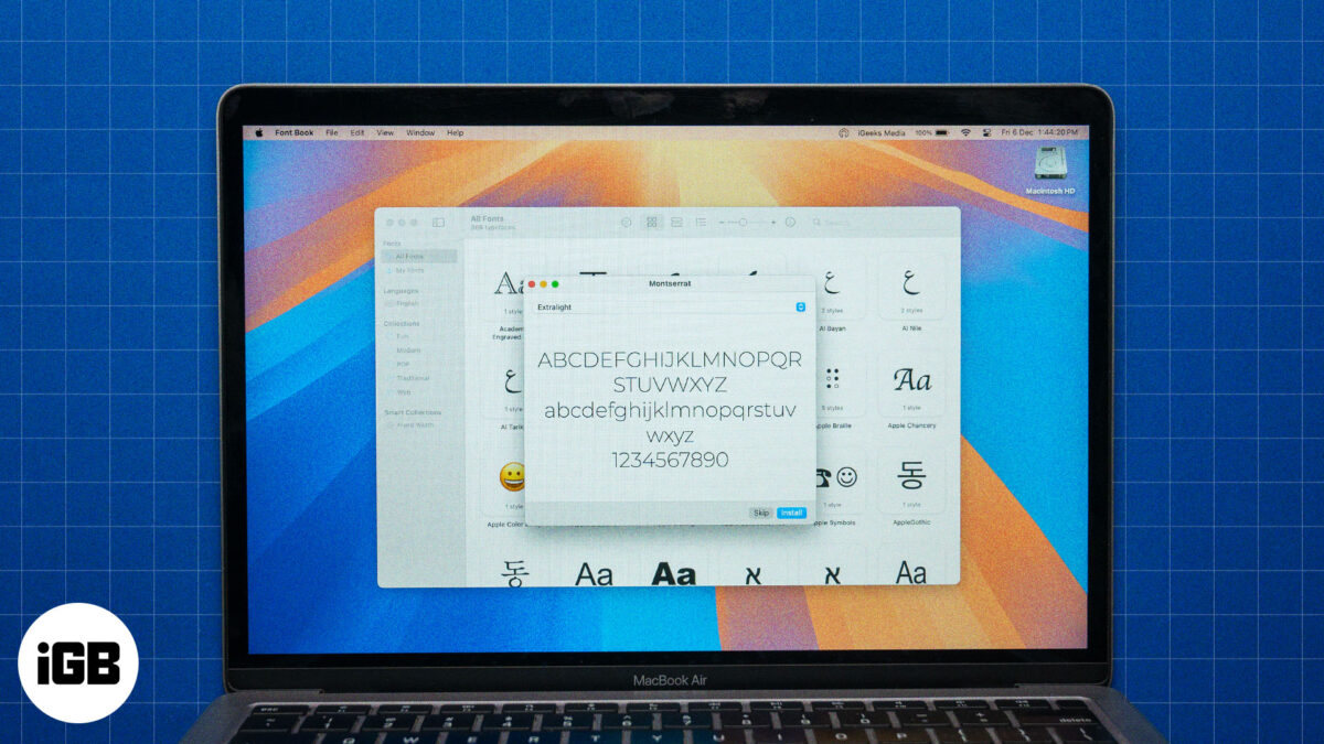 Install fonts on mac
