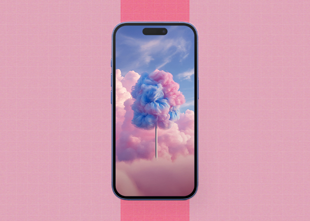 Cotton candy pastel wallpaper