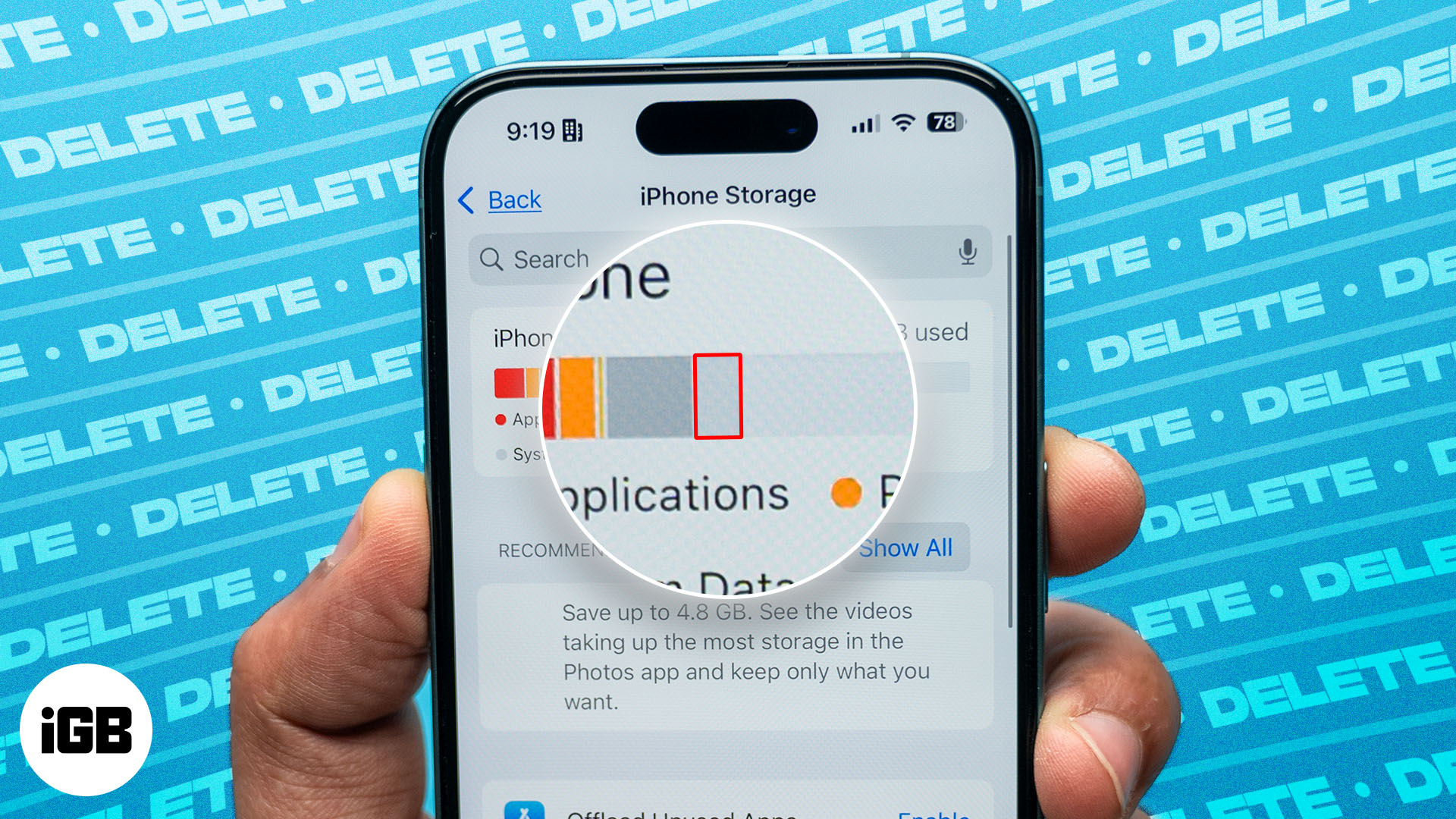Hur man rensar systemdata på iPhone 2025 guide iPhone-lagringssida i iOS-appen Inställningar