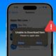 Unable to Download App error on an iPhone