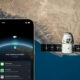 Starlink satellite connectivity on an iPhone.
