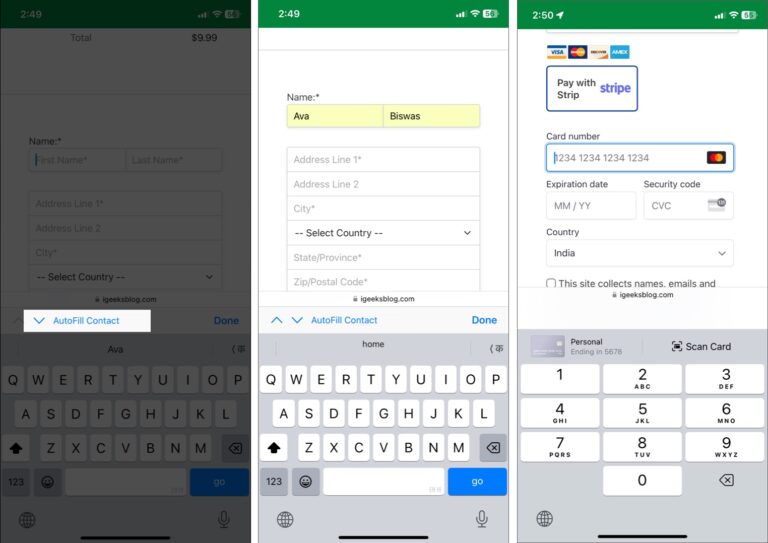 How to use Autofill on your iPhone or iPad - iGeeksBlog