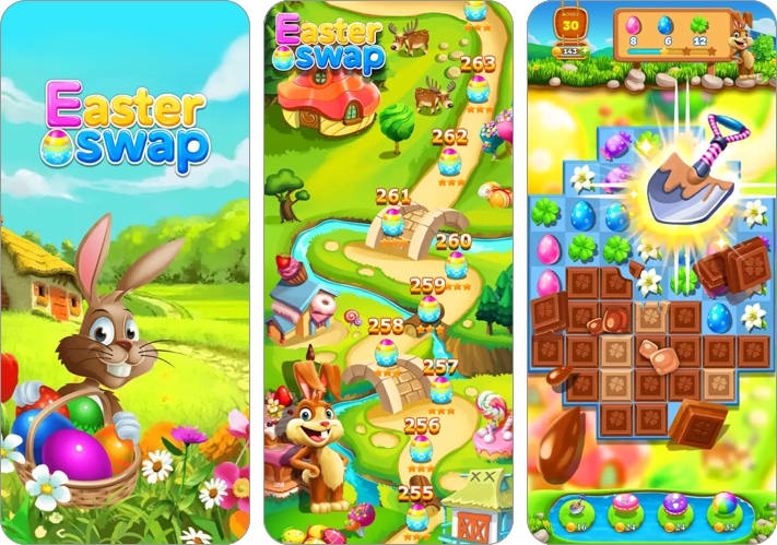 Easter swap coloring holiday best easter apps for iPhone