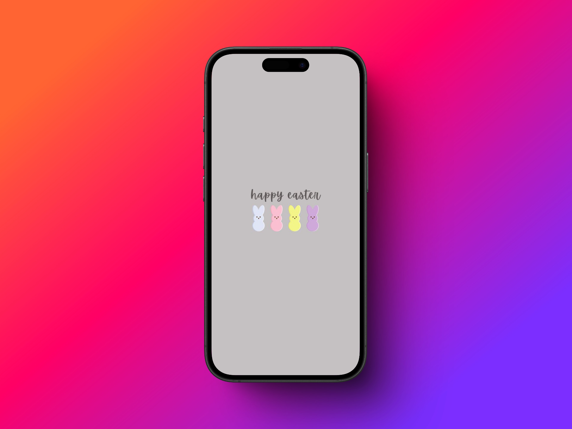 Happy Easter minimalist wallpaper