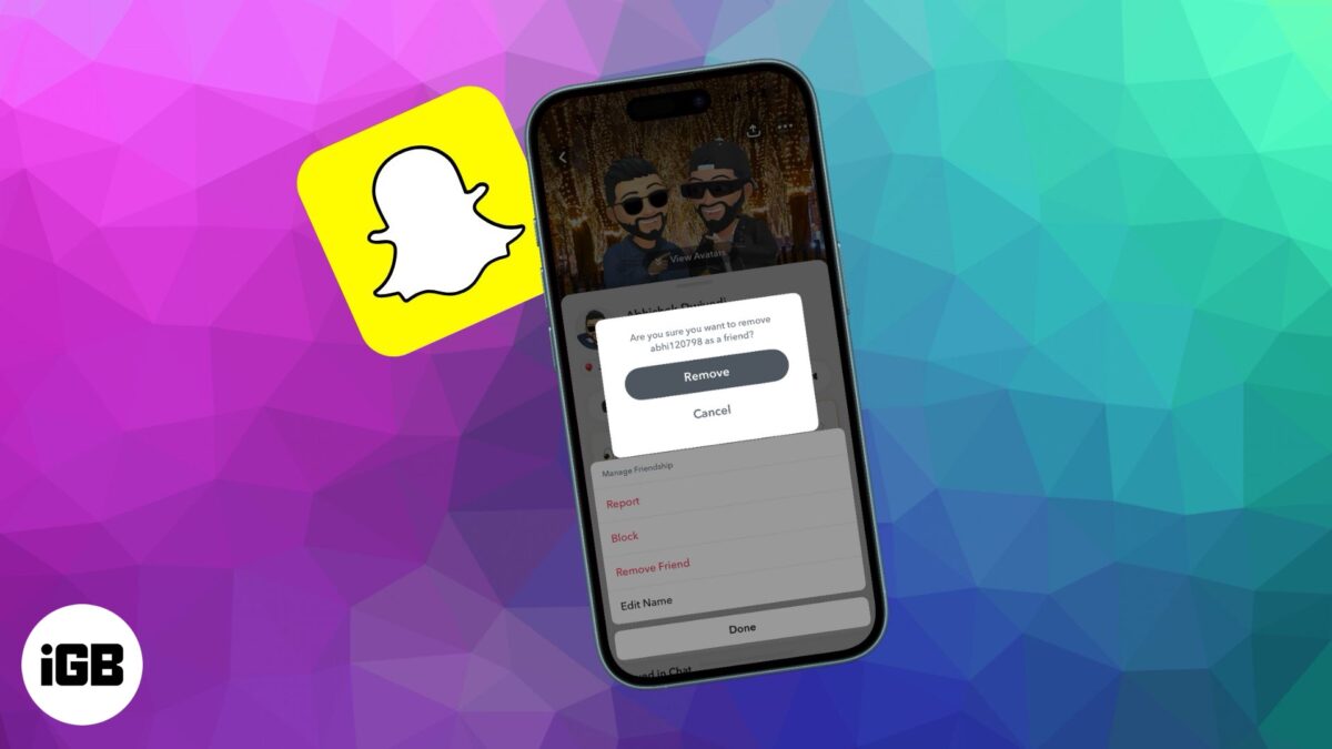 How to unfriend someone on snapchat