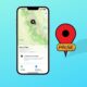 Find My app on an iPhone showing someone's location.