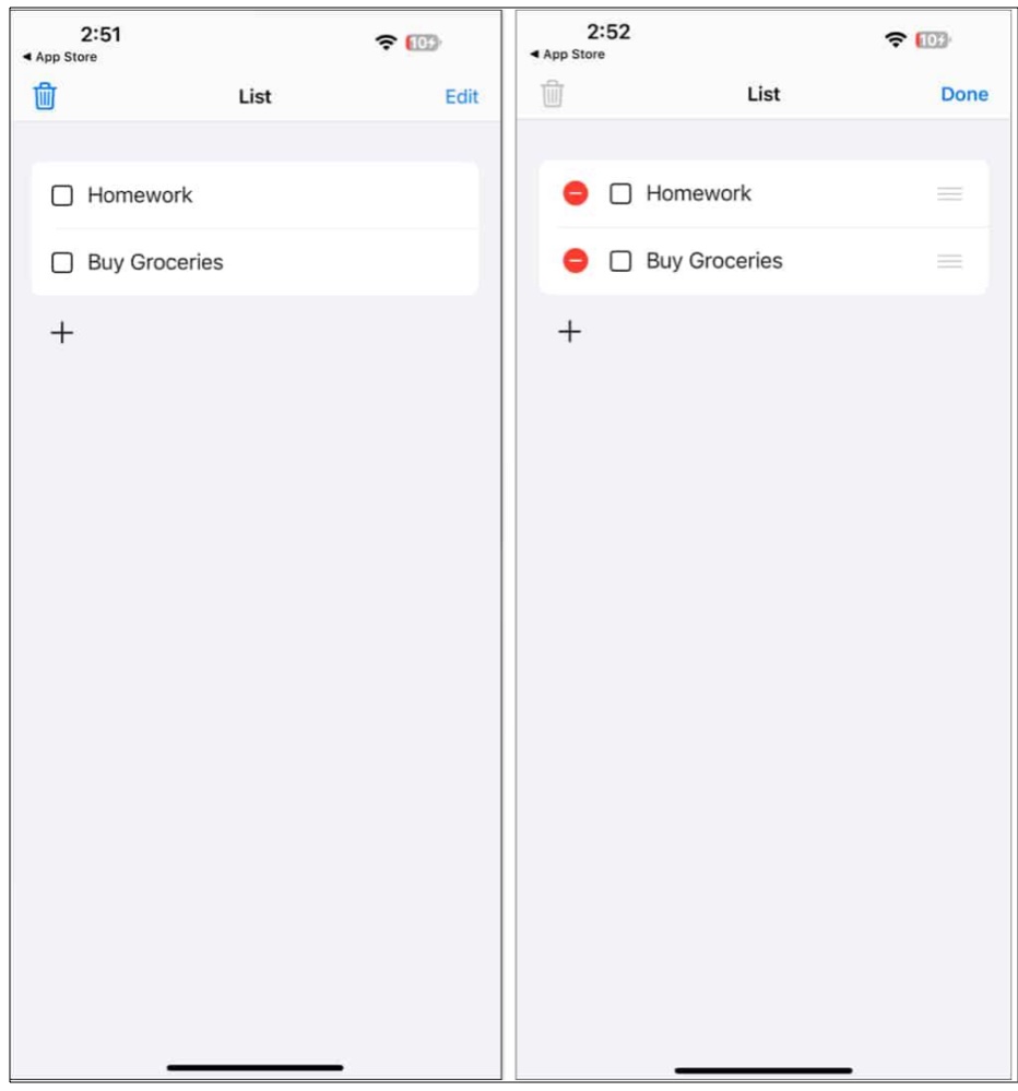Todo list task manager list reminder apps on iPhone