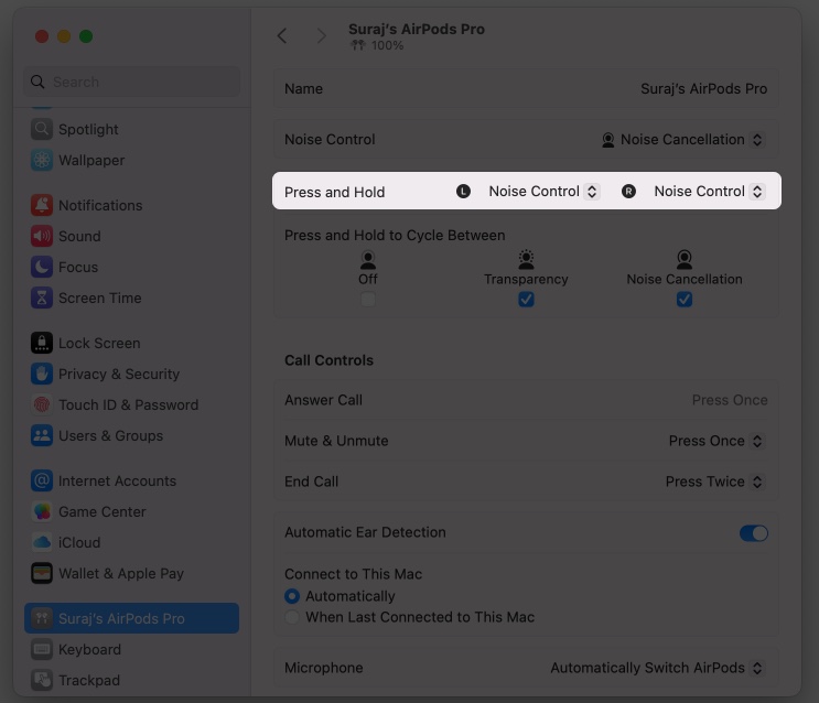 Turn Siri off on AirPods using Mac.