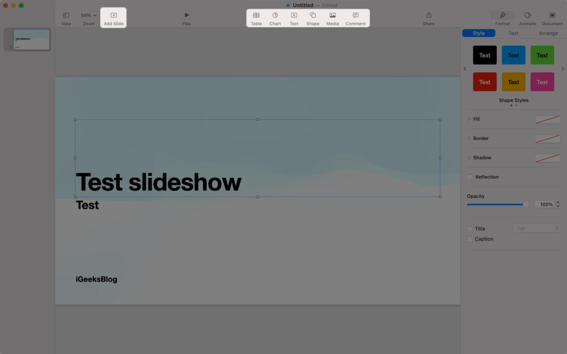How to make a slideshow on Mac