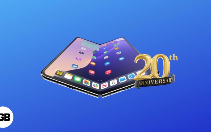 Foldable iPhone in 20th anniversary