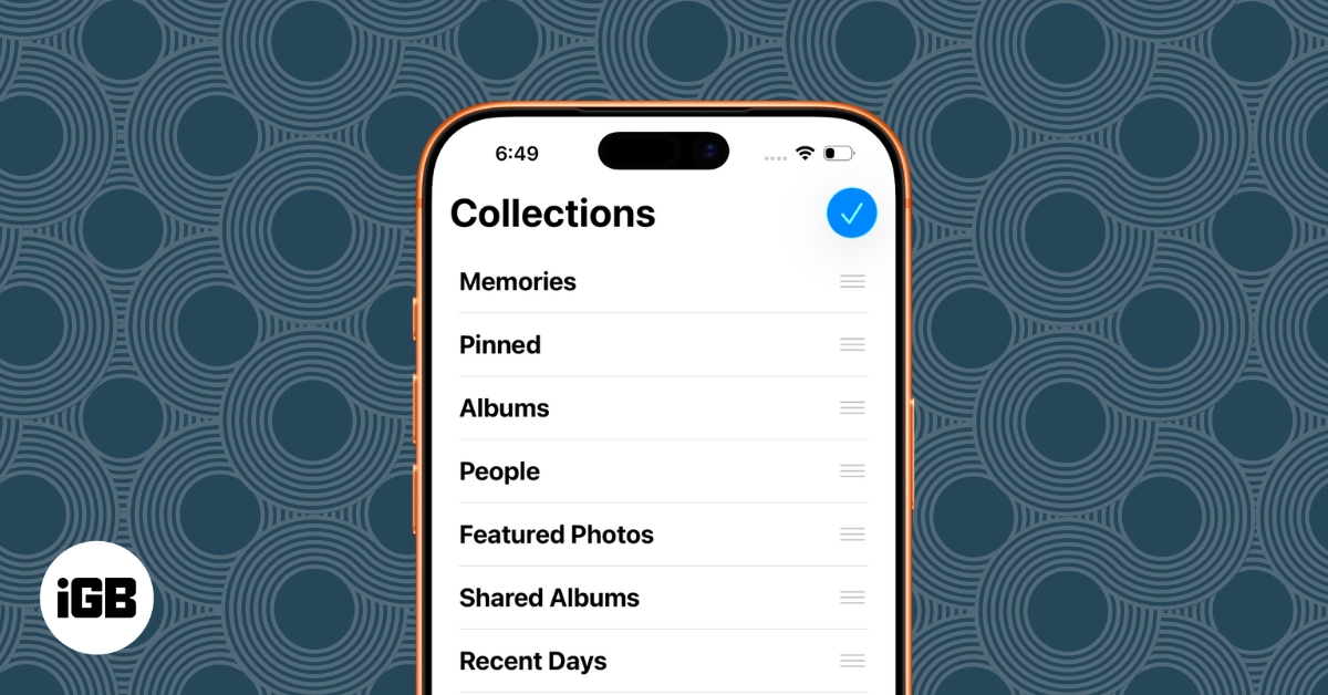 How to customize photos app on iphone