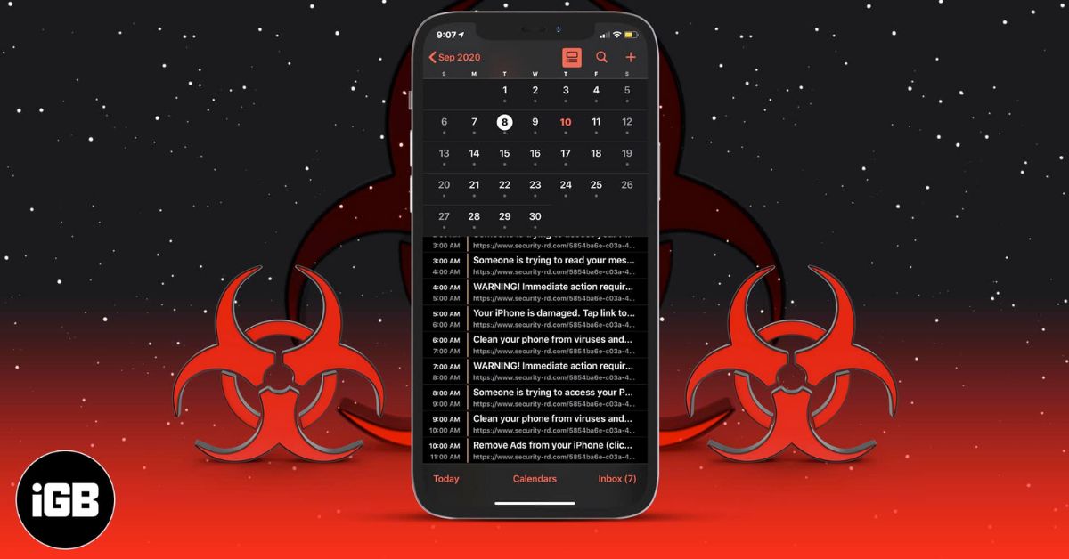 Remove iPhone Calendar Viruses