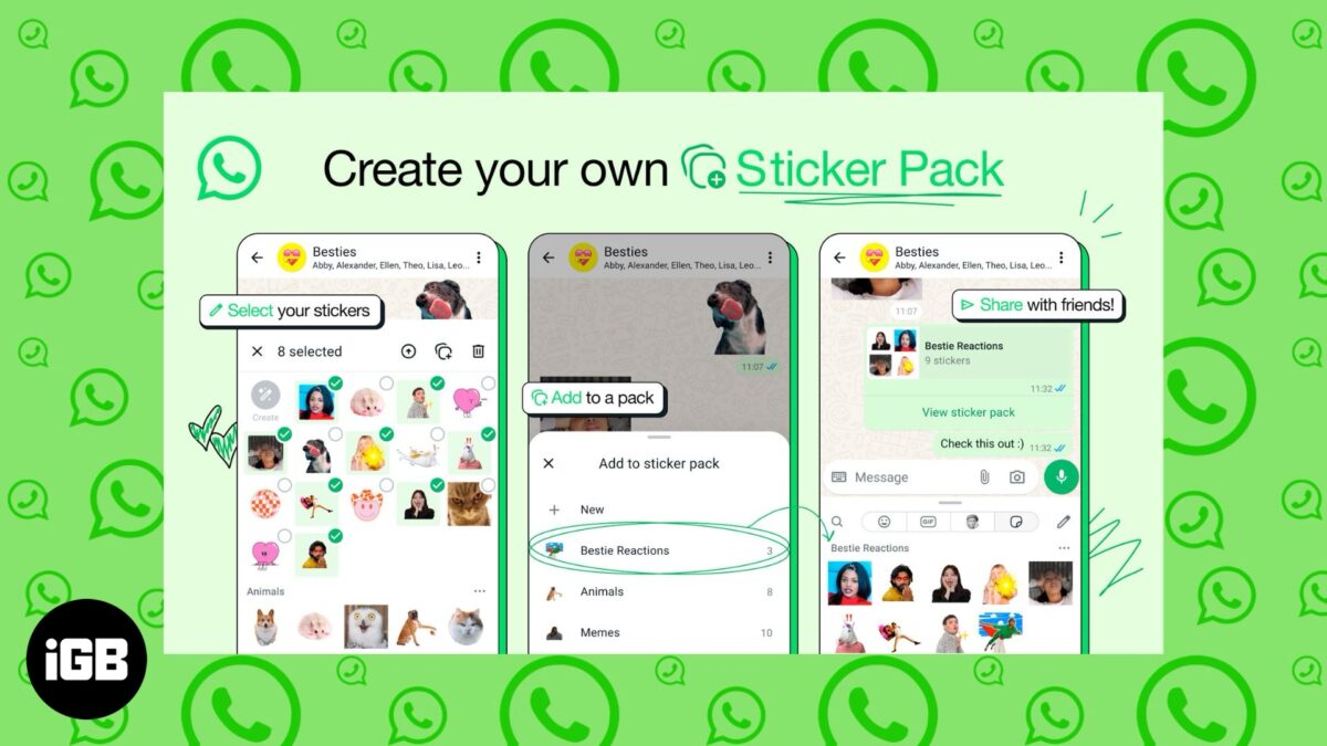 How to Create and Share Custom Sticker Pack for WhatsApp – iGeeksBlog
