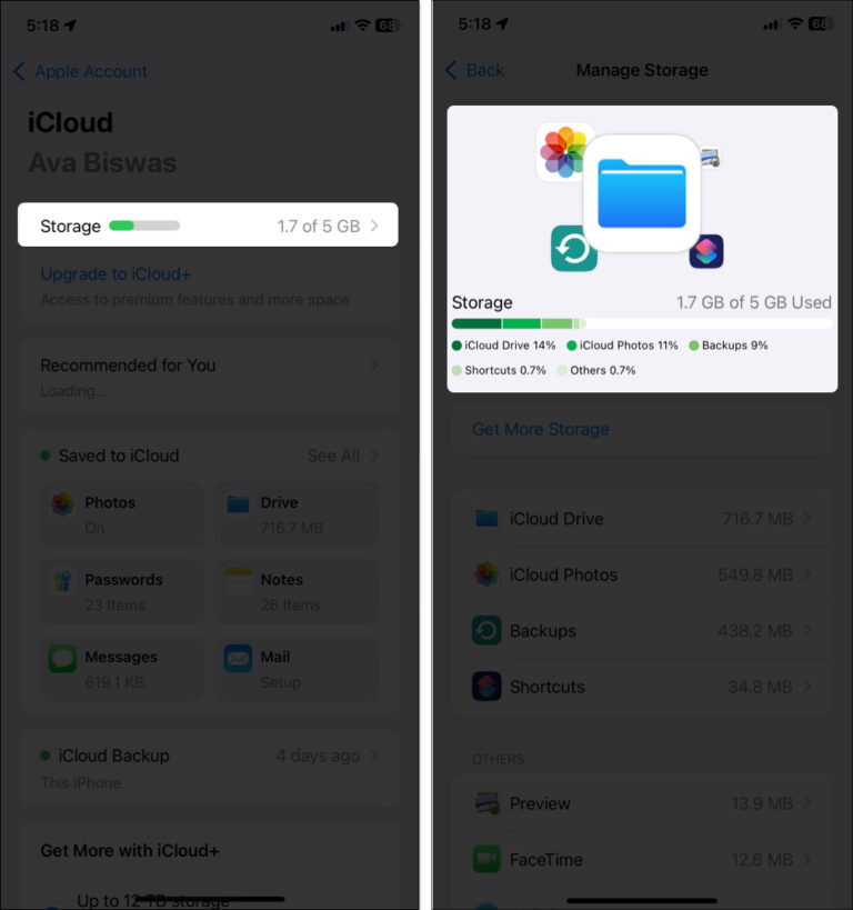 How to Free Up iCloud Storage on iPhone - iGeeksBlog
