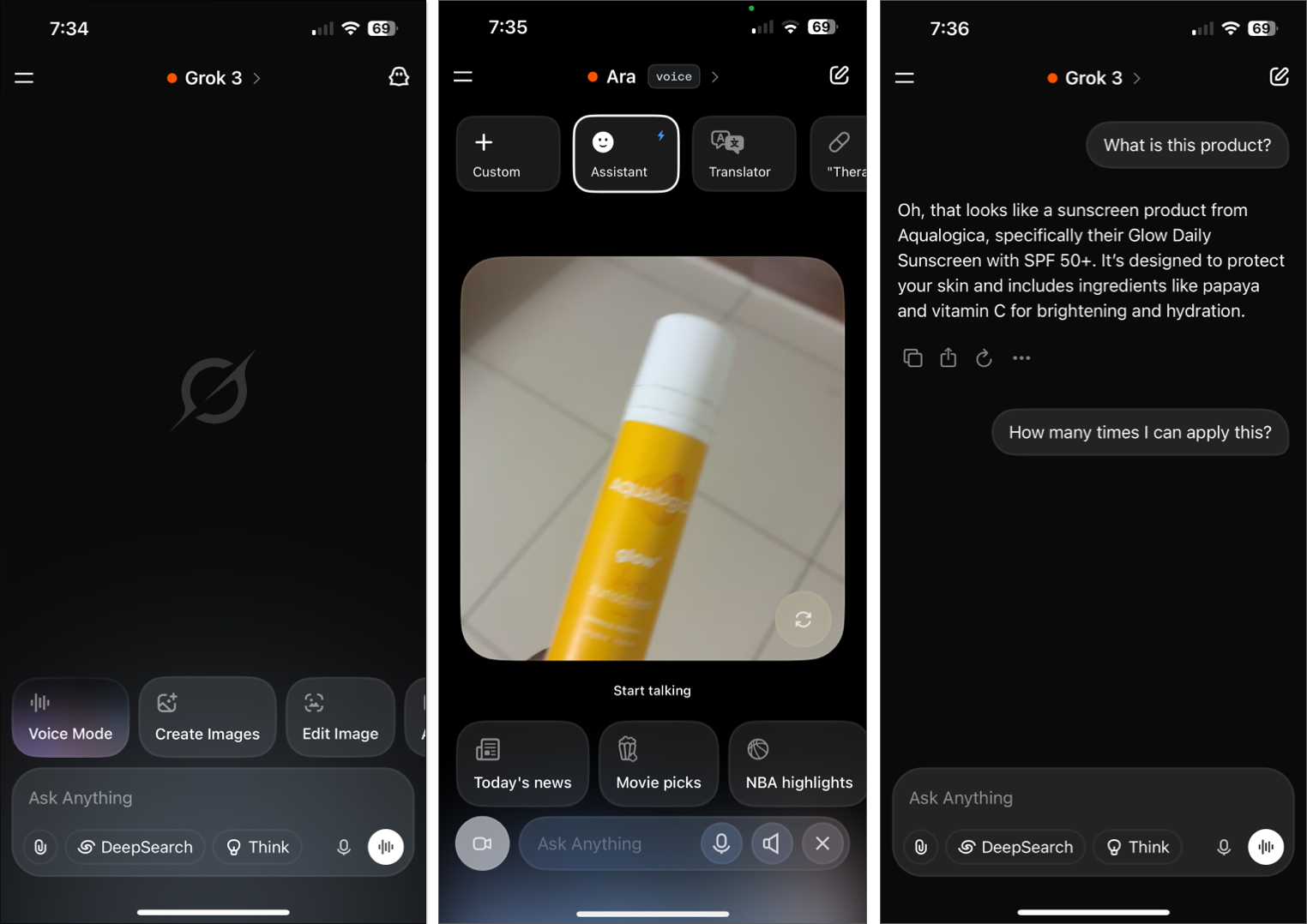 Talk to grok ai and get your answer on iPhone
