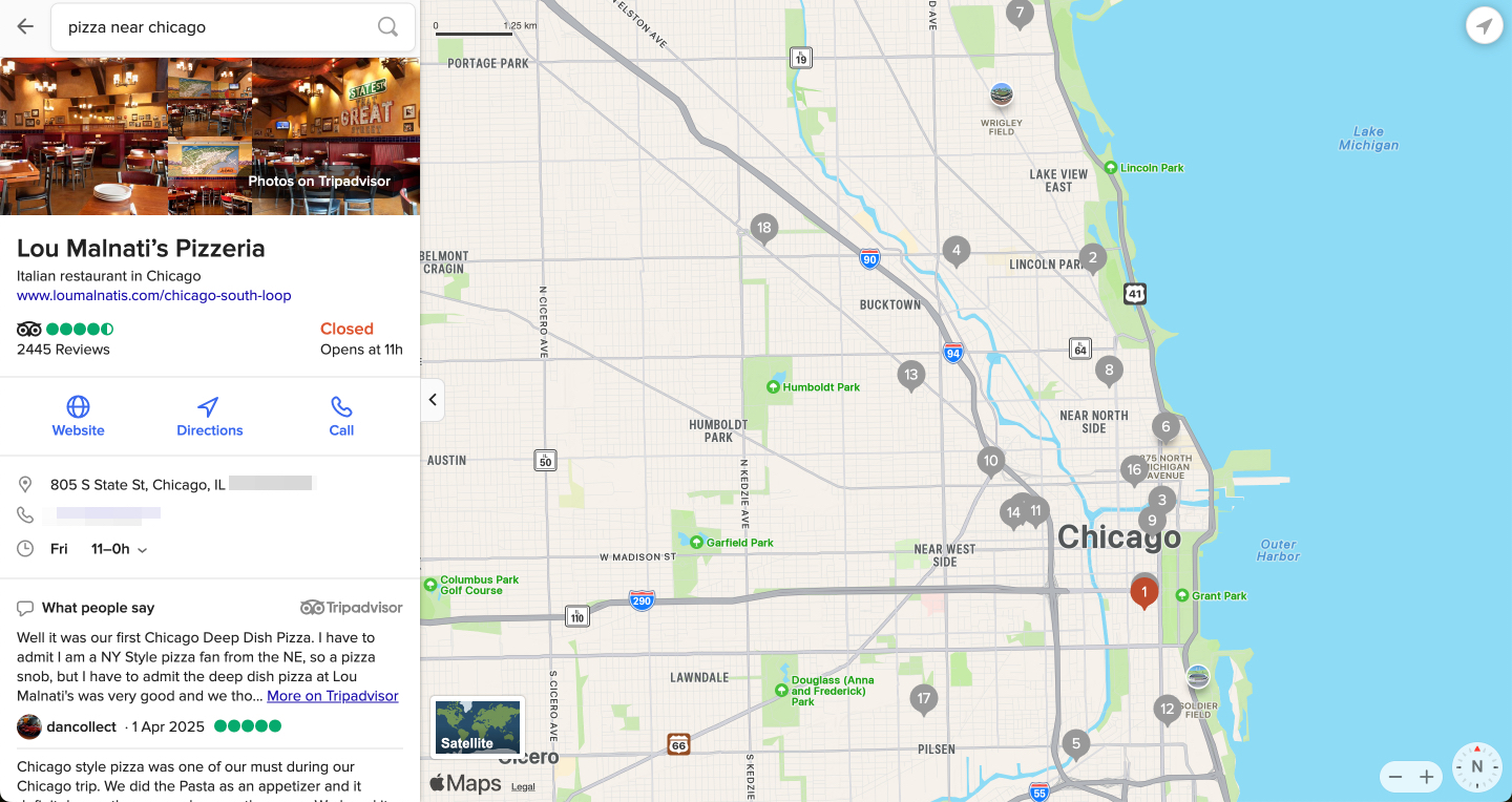 Érintse meg a helyét, és szerezze meg az irányt az Apple Maps -on