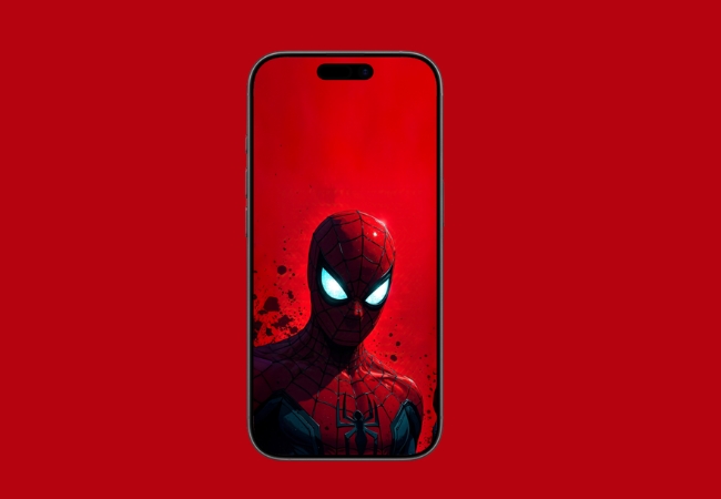 A Bold Red Spider-Man wallpaper