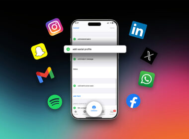 Add Social Media Profiles to iPhone Contacts.
