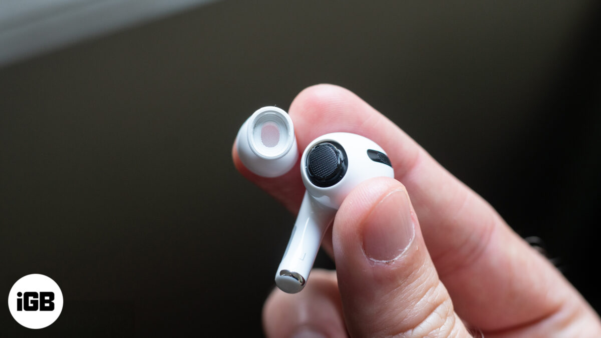 Change airpods pro ear tips