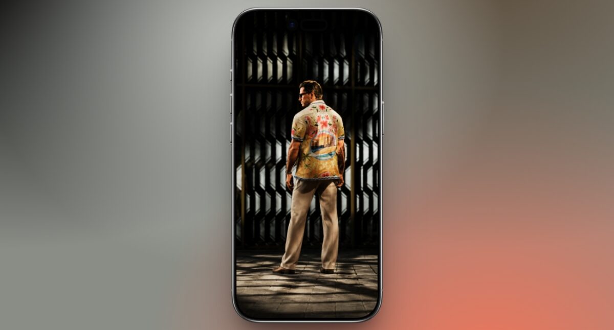 Jason's floral shirt on a dark background