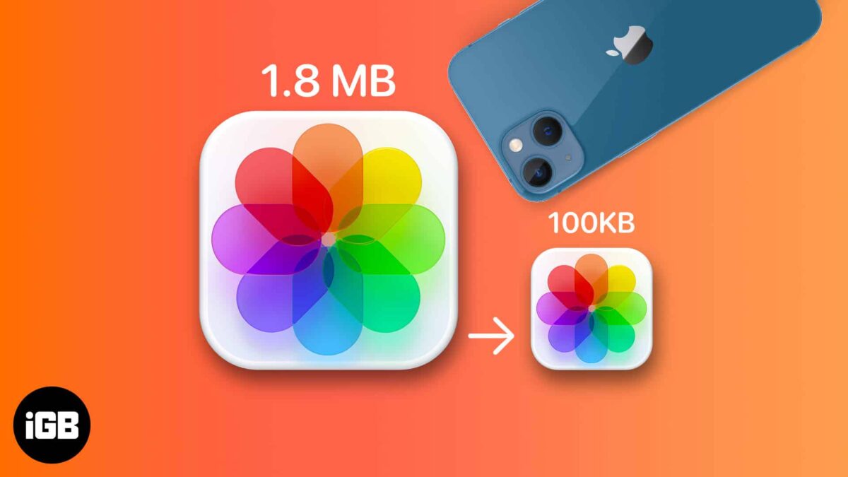 Reduce photo size on iphone and ipad