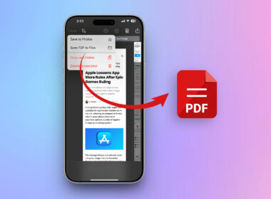 Save Any Webpage as a PDF on iPhone and iPad.