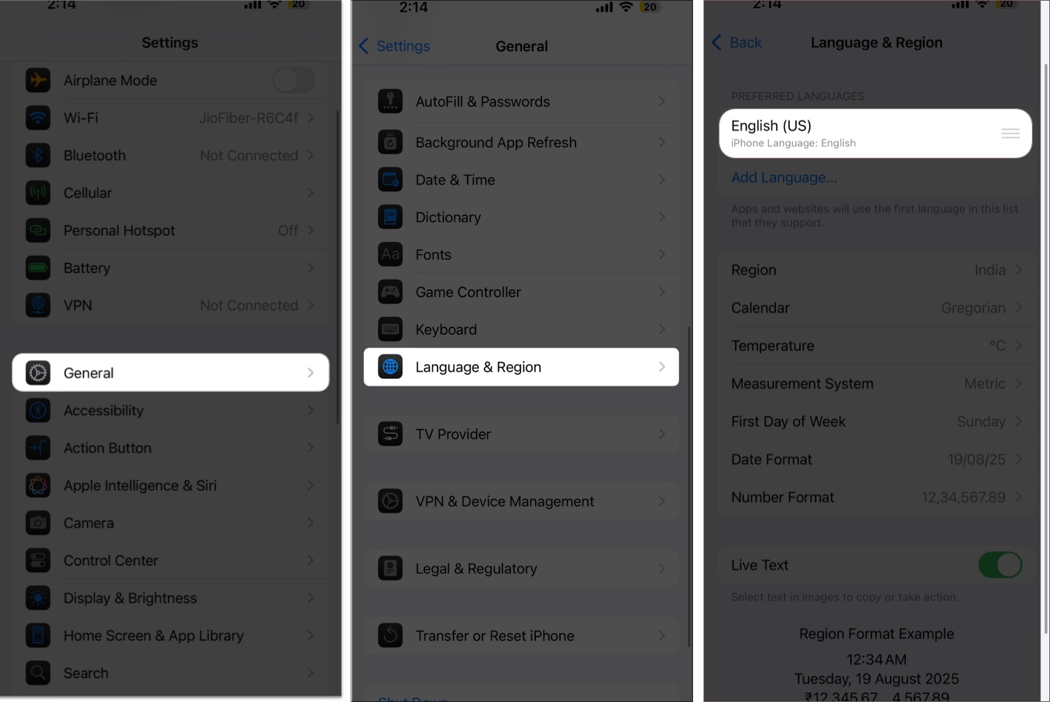 Add secondary language to your iphone