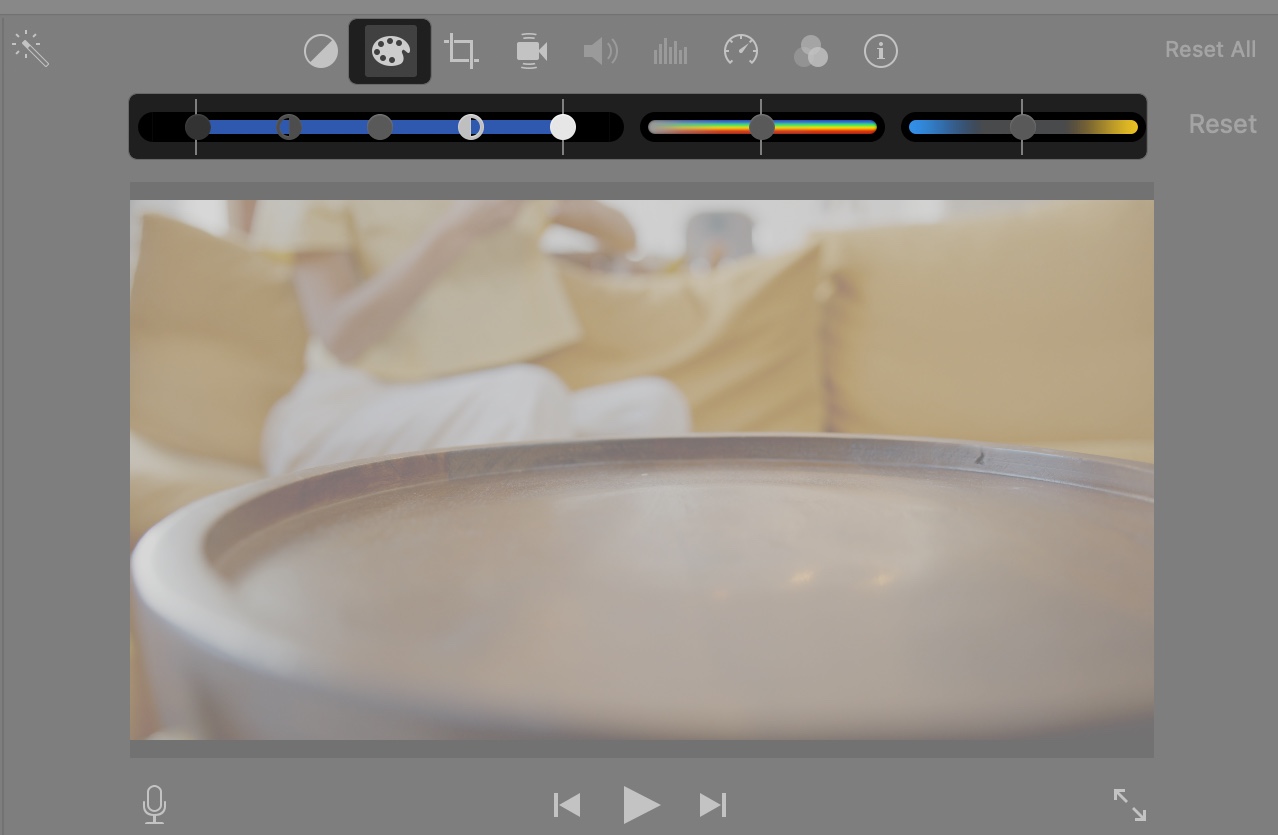 Color Correction in iMovie on Mac
