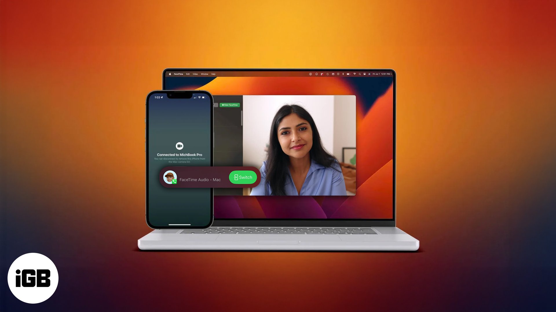 How to use facetime handoff on an iphone and a mac