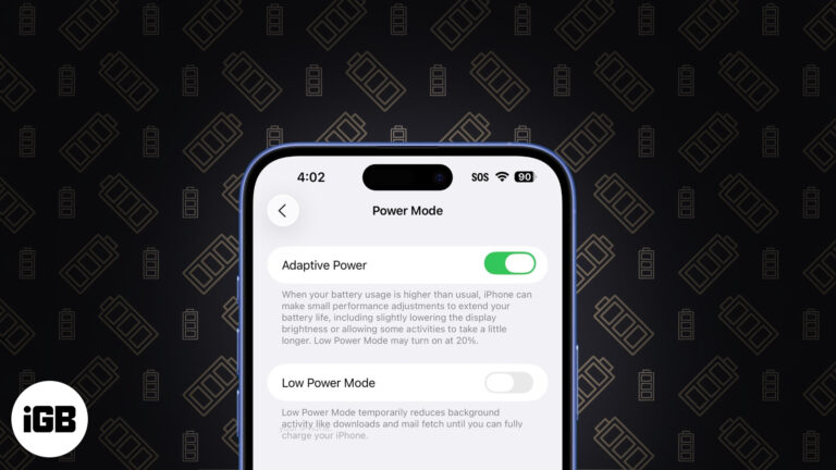 Adaptive power in ios 26