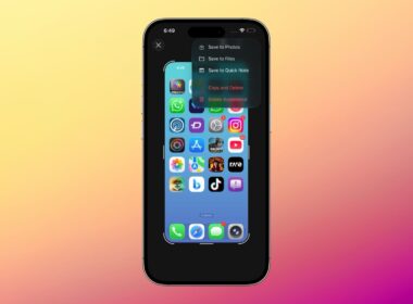 Full-Screen Screenshot Previews in iOS 26.