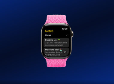 Notes App on Apple Watch.