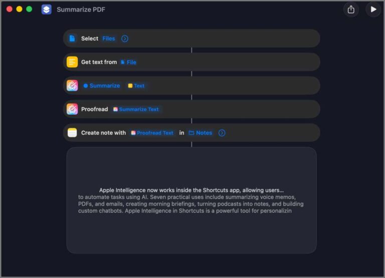 Complex Apple Shortcut Example 7 Genius Things You Can Do with Apple Intelligence in the Shortcuts App ...