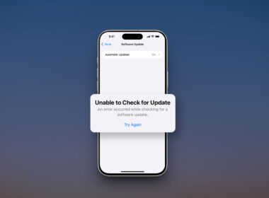 Unable to Check for Update on iPhone.