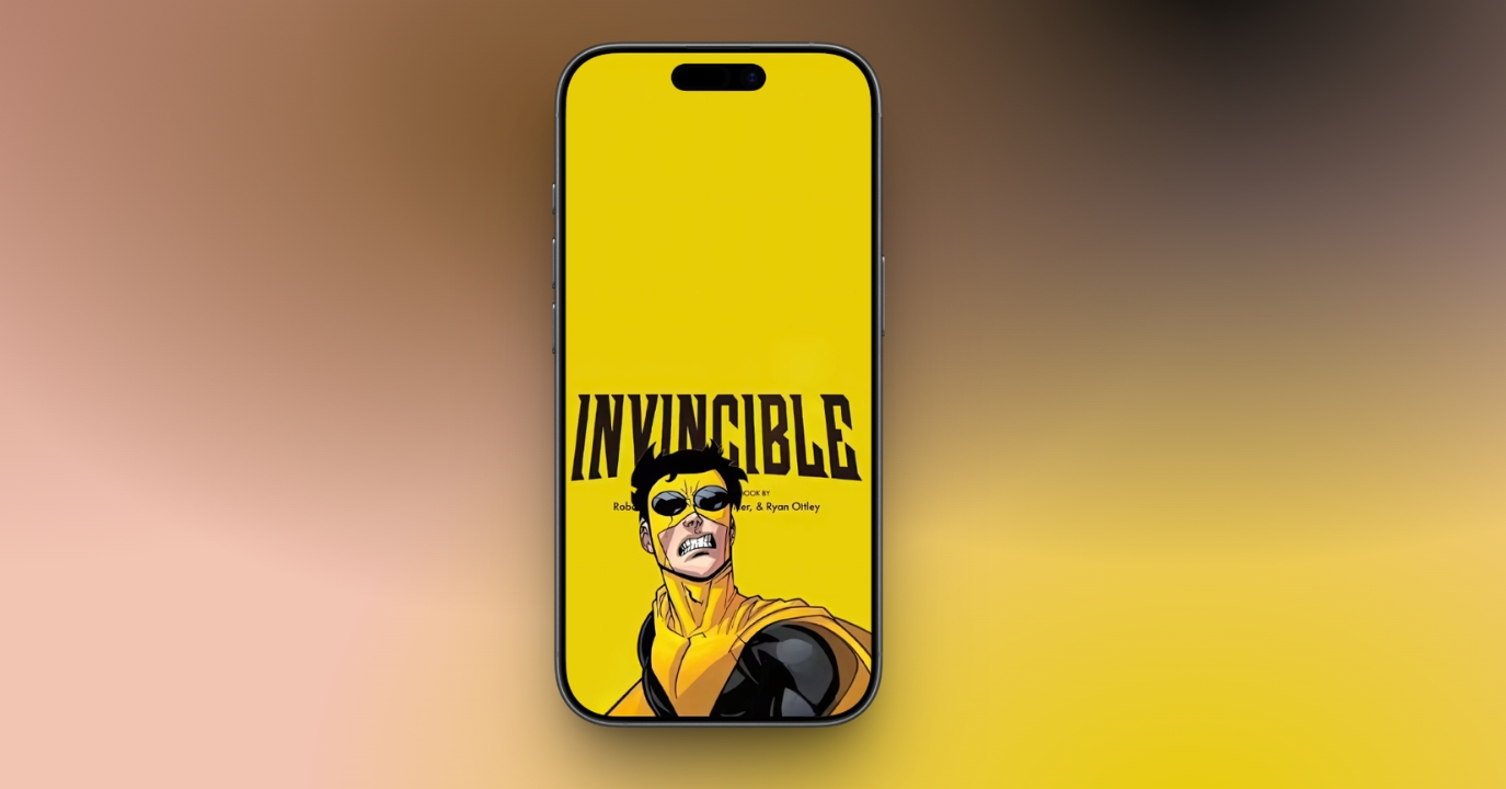 Yellow Poster Style Invincible Wallpaper