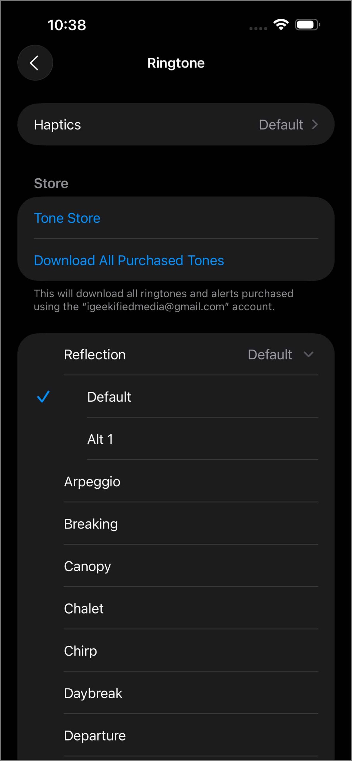 iOS 26 beta 2 new ringtone