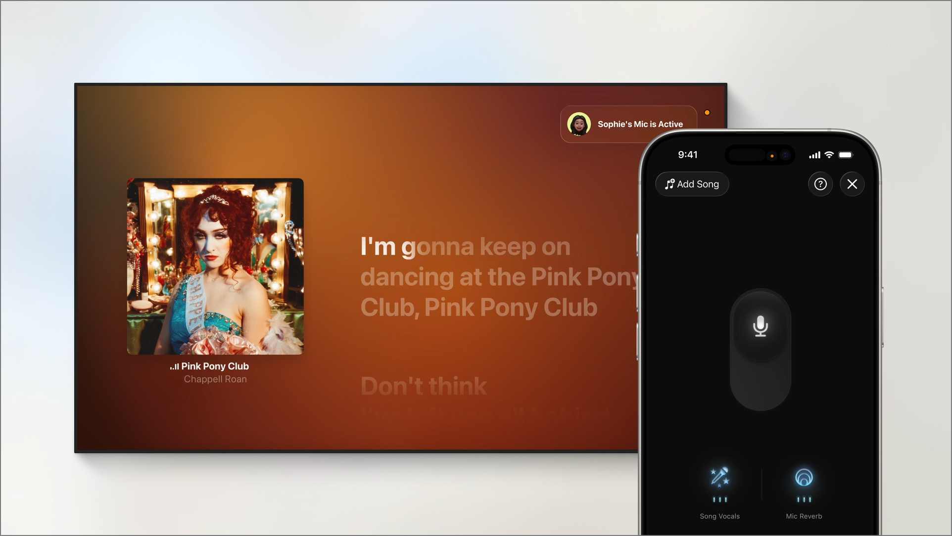 Apple music sing on tvos 26