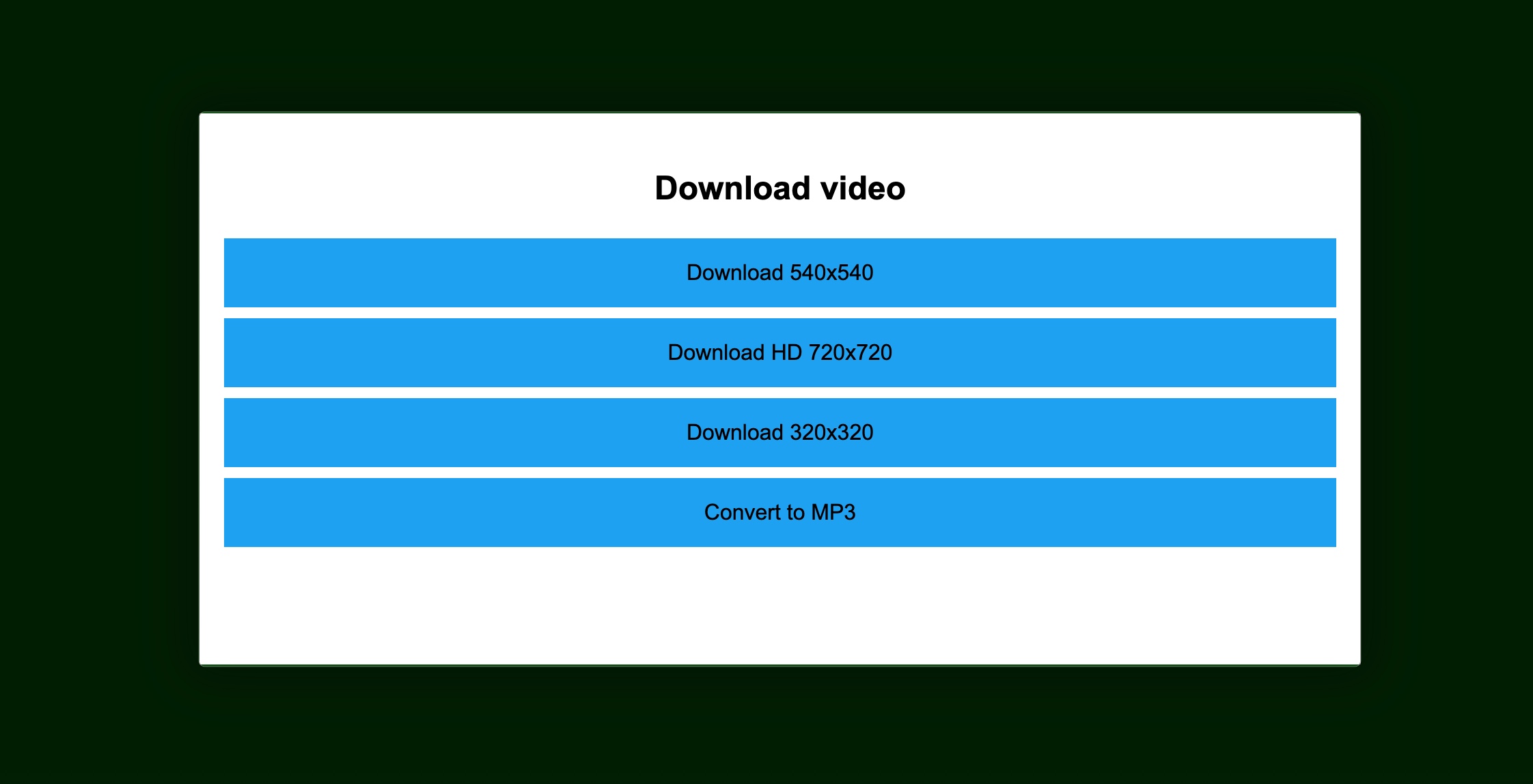 Choose resolution of Twitter video to save on Mac