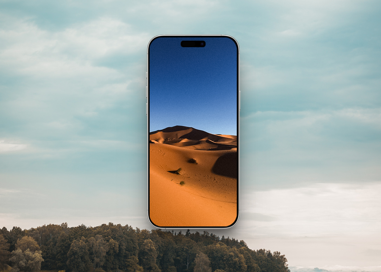 Desert dunes at sunset