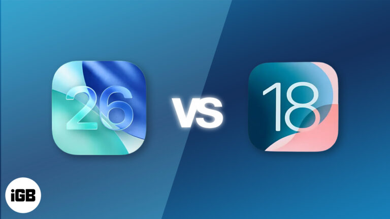 Ios 26 vs ios 18 changes