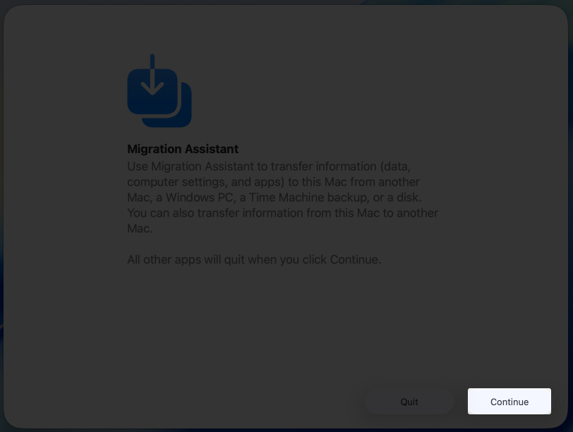 Tap on continue to access the files