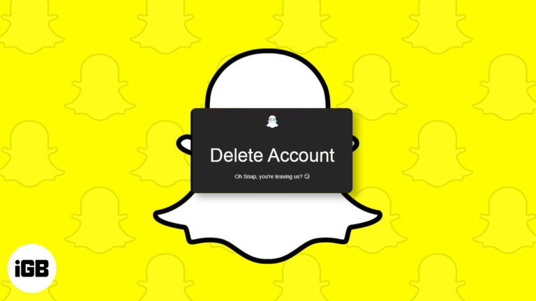 Delete your snapchat account