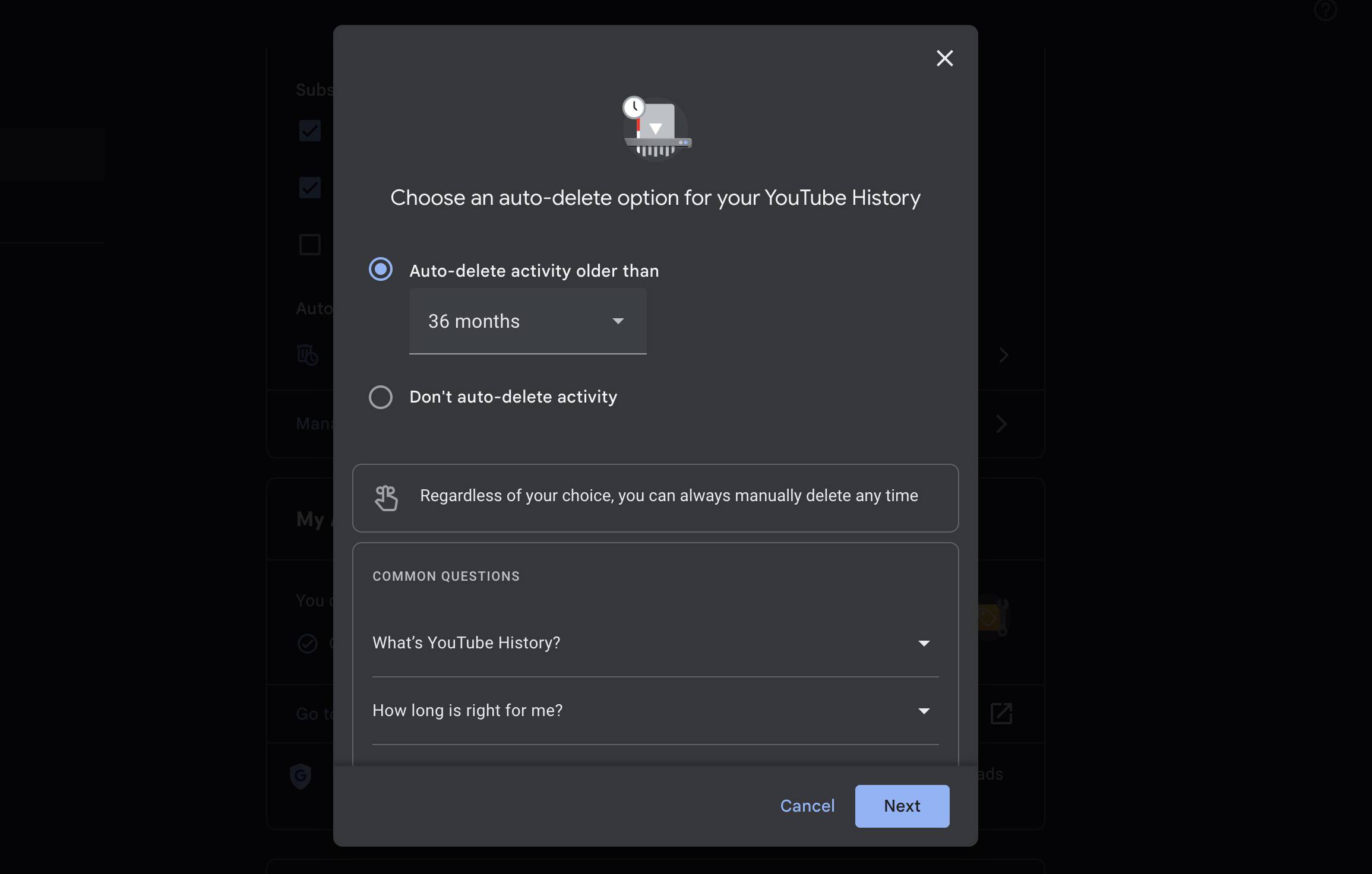 How to Auto Delete YouTube History?