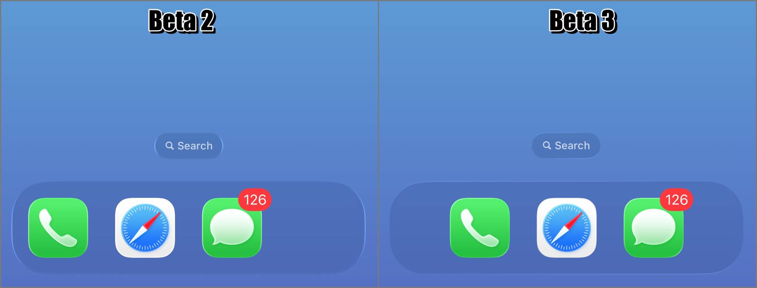 iOS 26 beta 3 Dock Alignment Fix