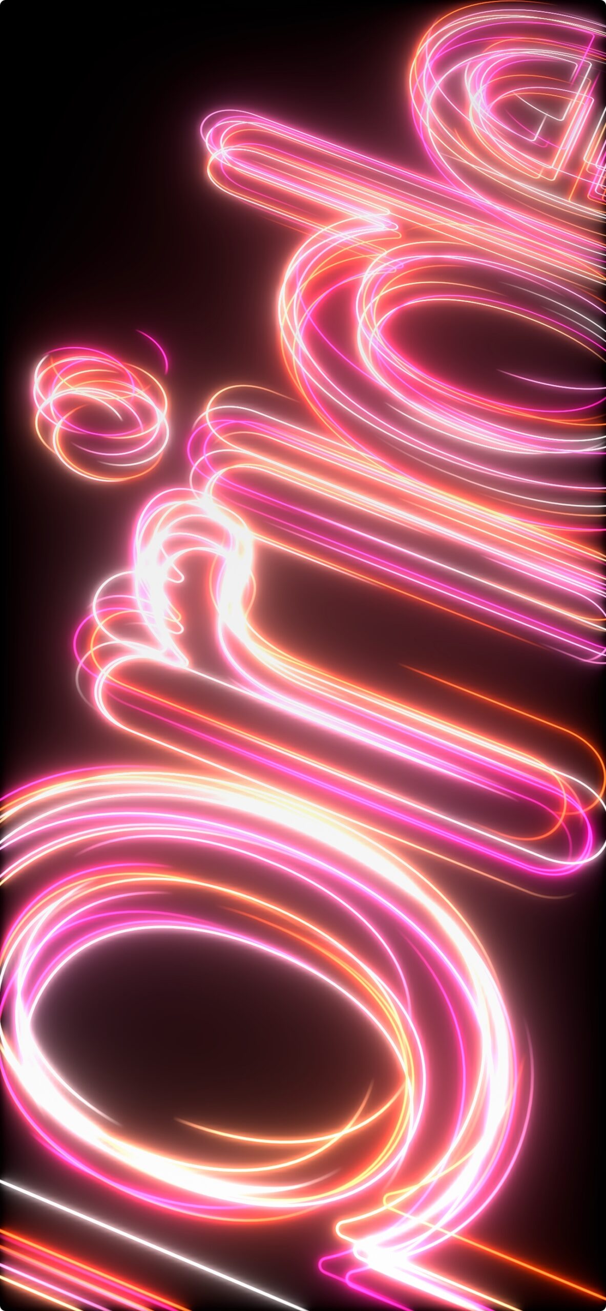 iOS 175 Pride neon pink wallpapers for iPhone