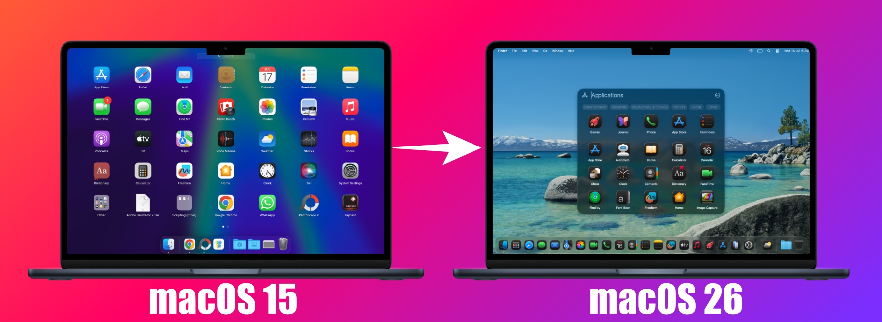 launchpad removed in macos 26.