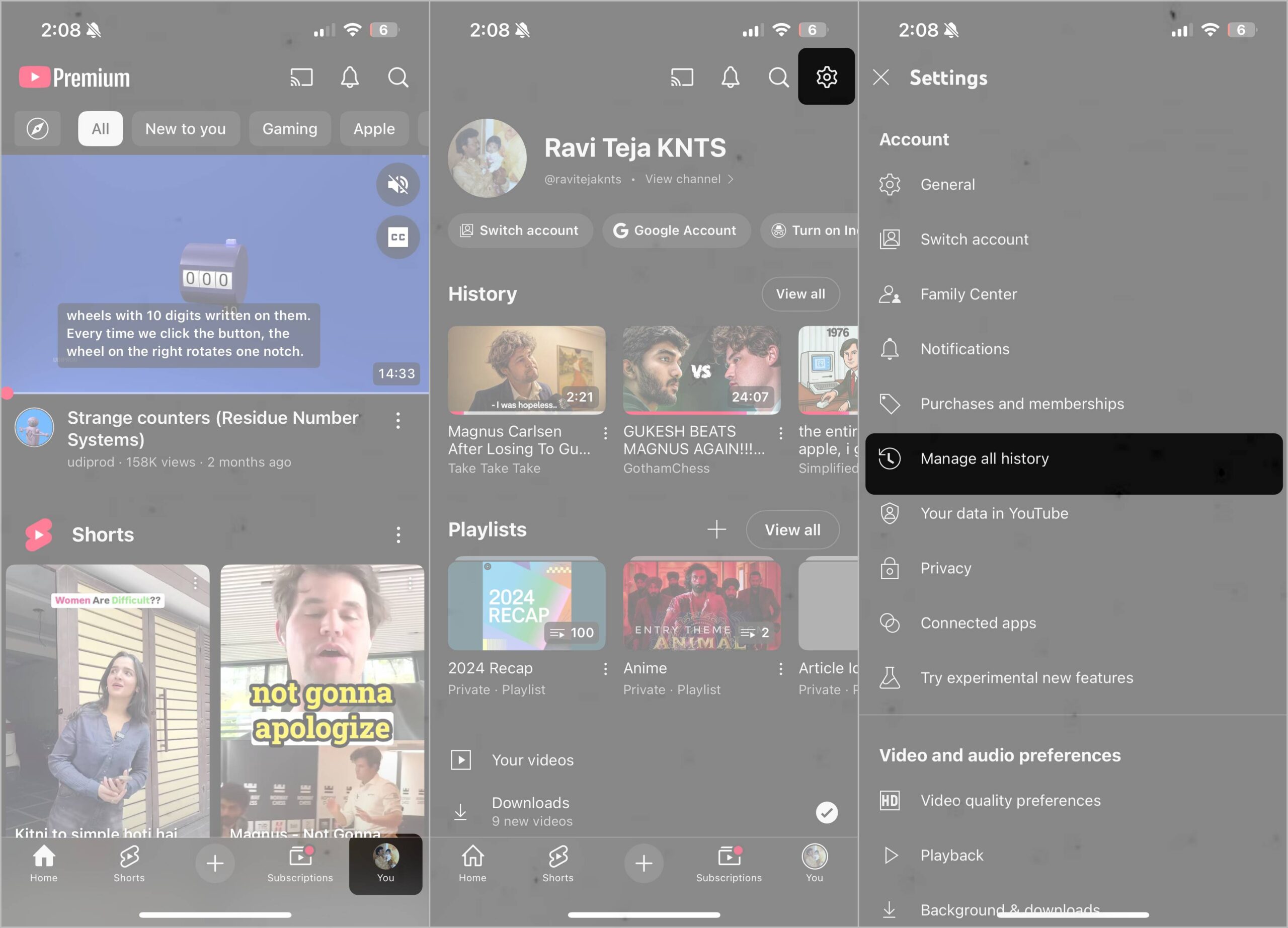 How to Delete YouTube Searches One-by-One?