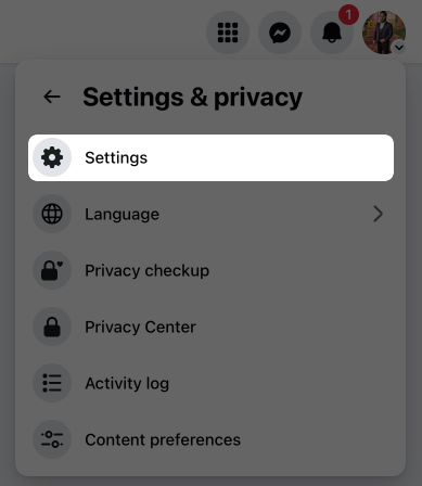 How to See Ads You’ve Viewed on Facebook and Instagram Tap on settings from the drop down menu